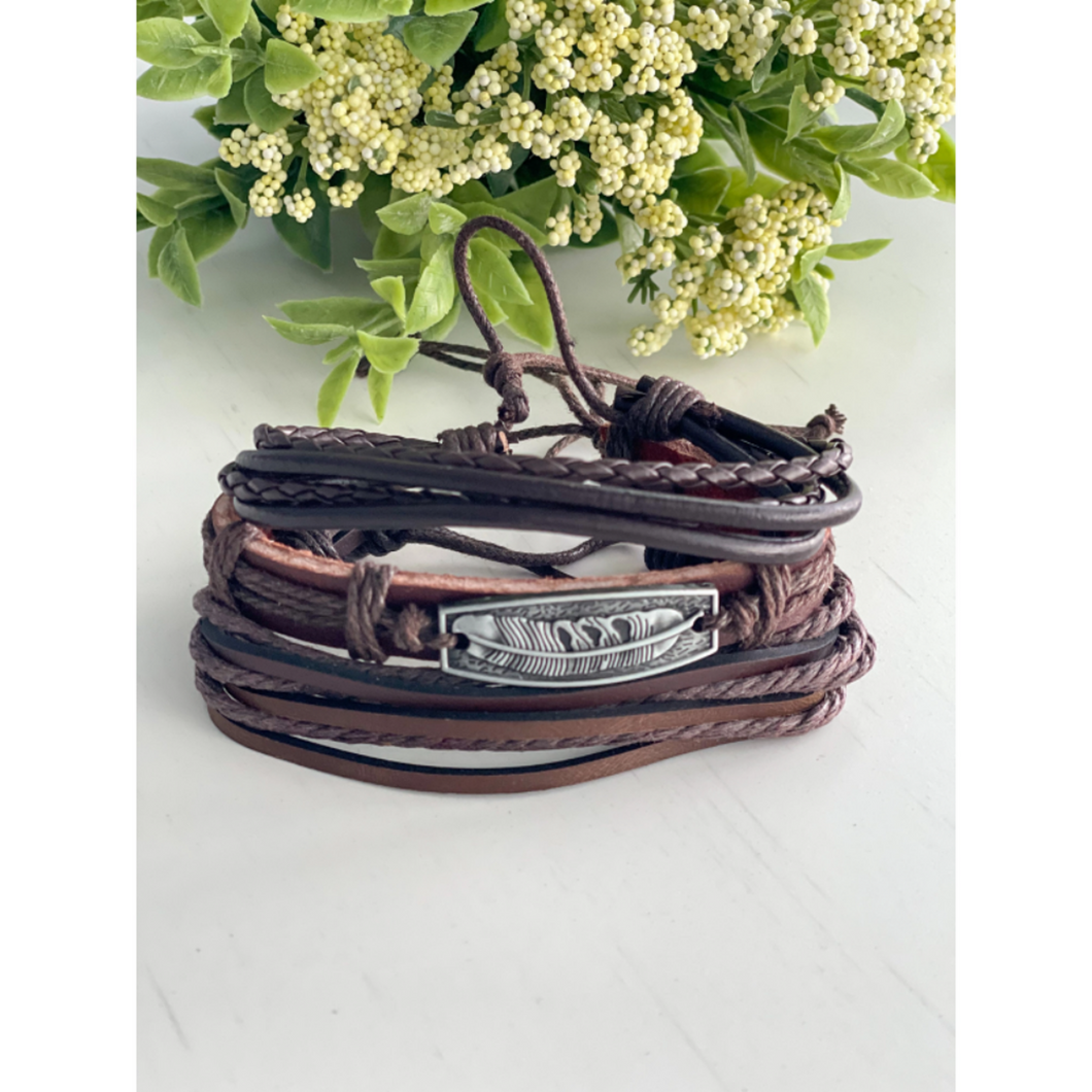 Westwood Leather 3-Piece Bracelet Set